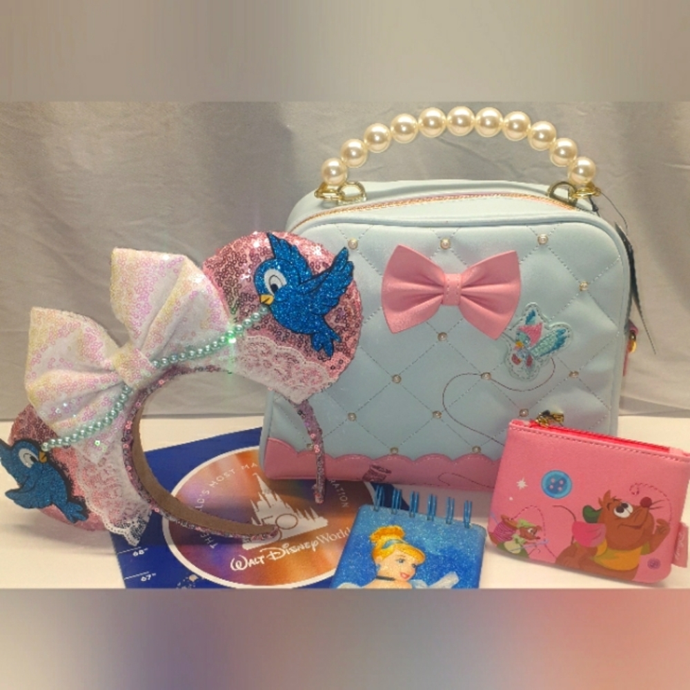 NWT Loungefly Disney Cinderella 70th Anniversary Bundle/Basket